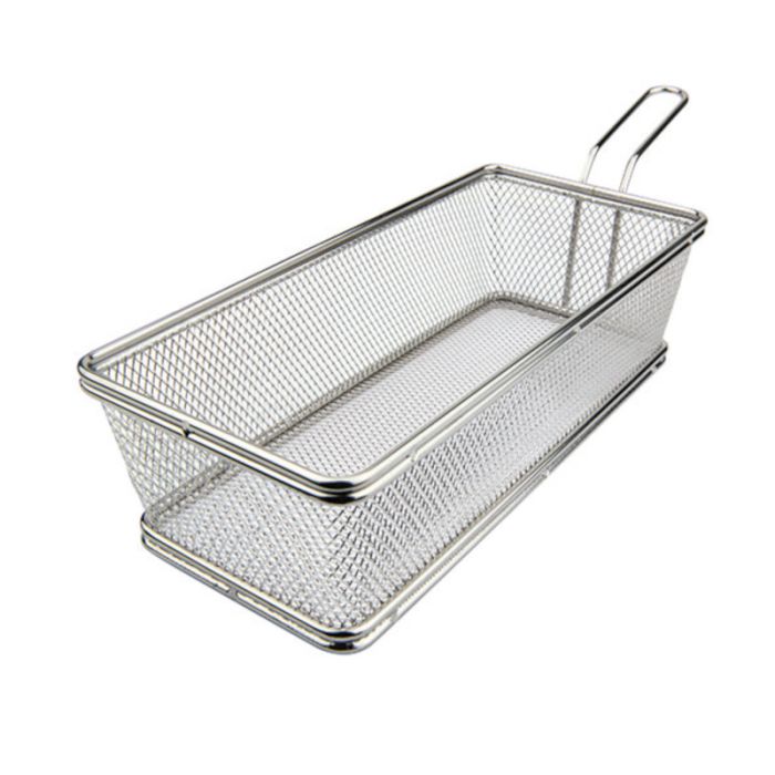 Cestino fritture rettangolare inox cm.21x11x6h