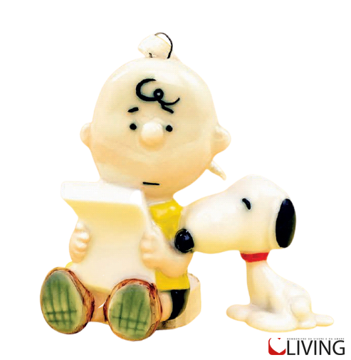 Bomboniera magnete porcellana Charlie Brown e Snoopy