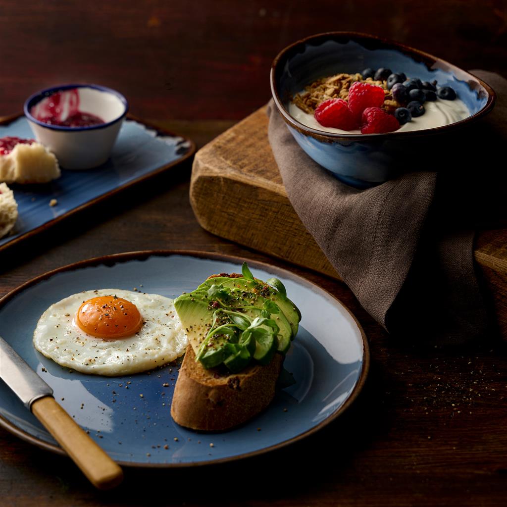 Coppa ovale harvest indigo cm.19,9×16,8 - immagine 2