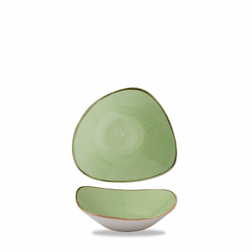 Coppetta triangolare stonecast sage green cm.15,3