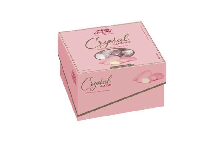 Confetti Crystal Almond Rosa Vassoio Confetti Cadeaux