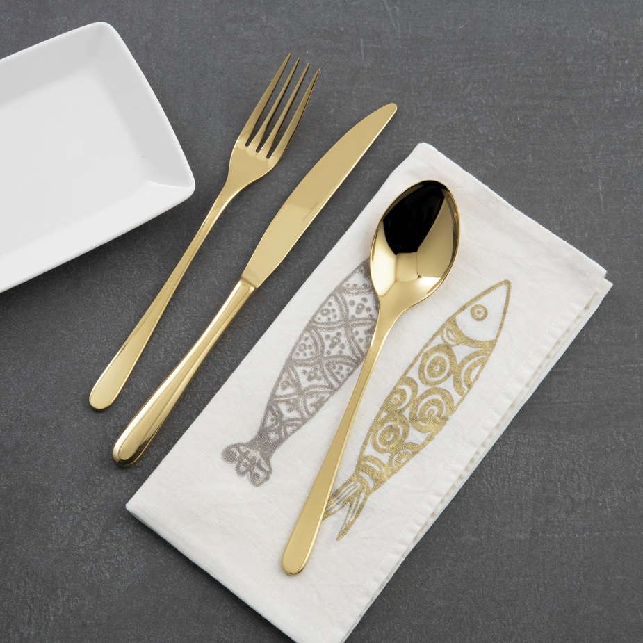 Cucchiaio tavola idea pvd gold - immagine 2