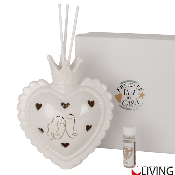 Bomboniera profumatore led cuore linea Couple