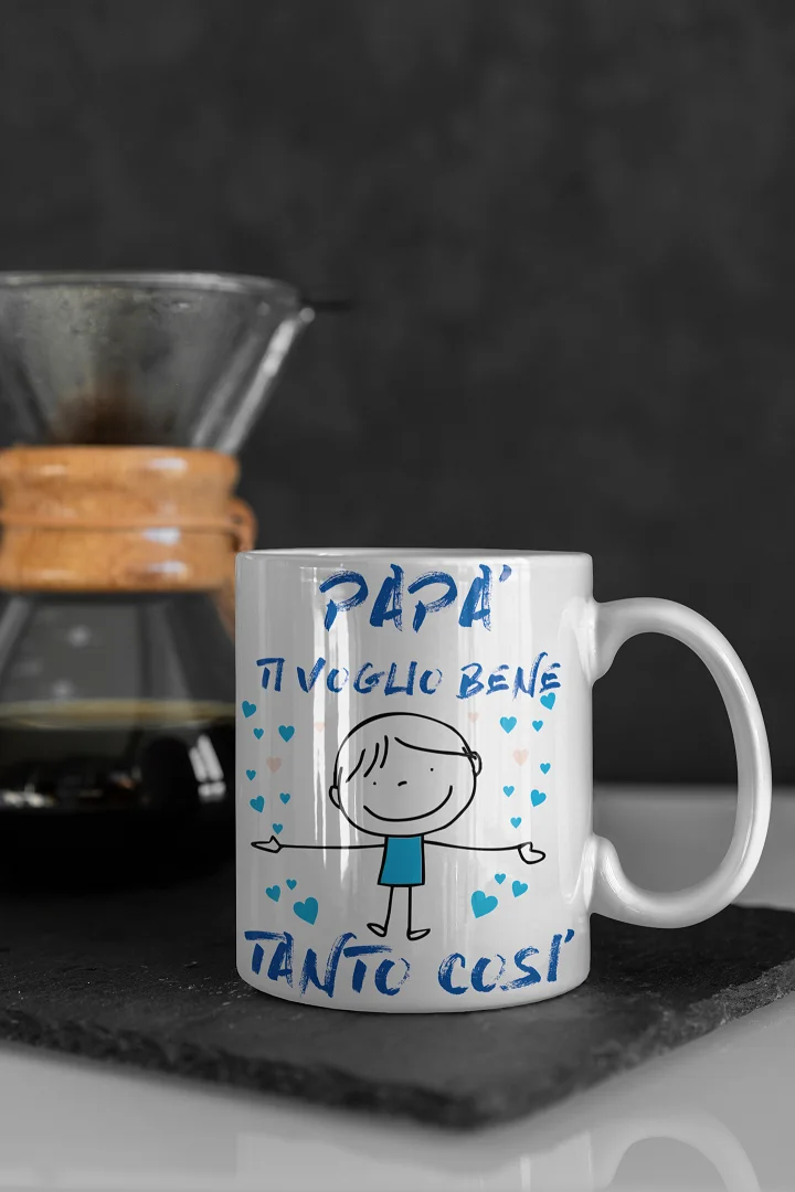 Tazza Mug Papà – ti voglio bene tanto così – festa del papà – idea regalo - immagine 2