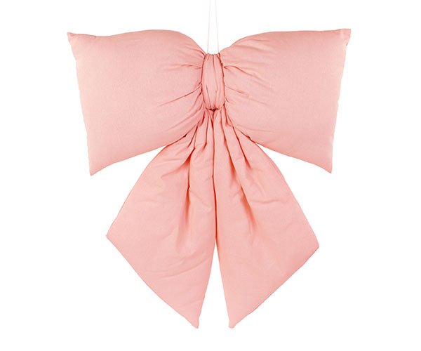 Addobbo nascita fiocco rosa con imbottitura