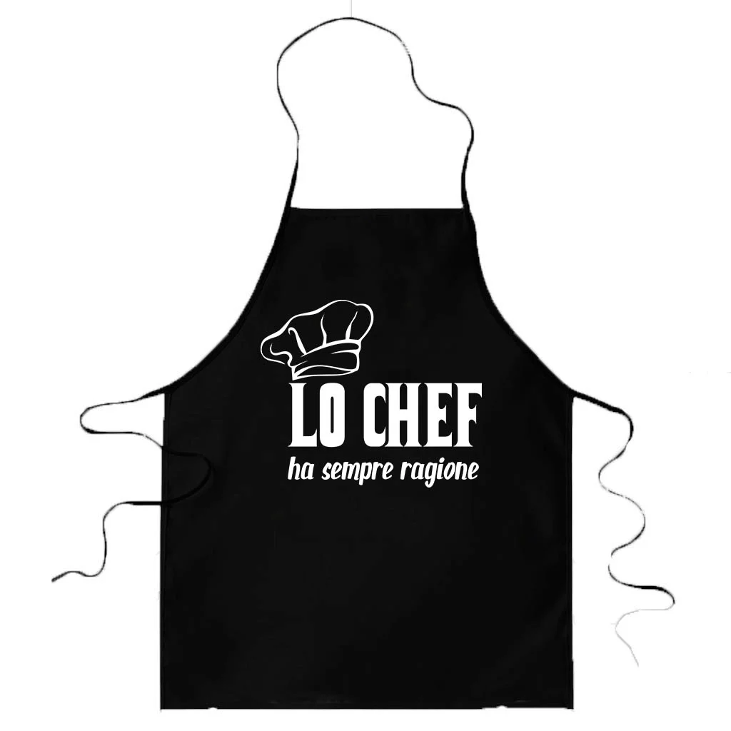 Grembiule da cucina divertenti Lo chef ha sempre ragione – idea regalo