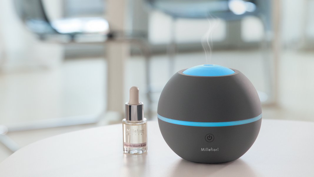 Millefiori Milano Hydro sfera grey diffusore fragranza ad ultrasuoni idrosolubili