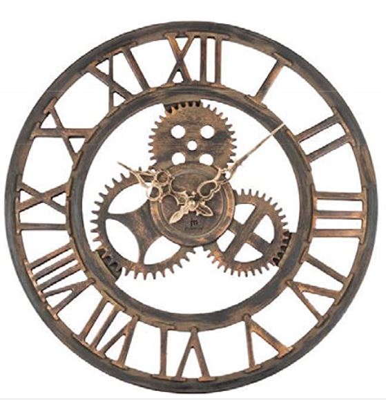 Lowell Orologio da parete scheletrato diametro 43 cm in MDF
