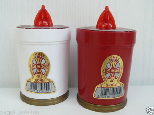 Cero Lumino Votivo Lumex a batteria autonomia 40 giorni diametro 6 cm x 10 h cm - immagine 2