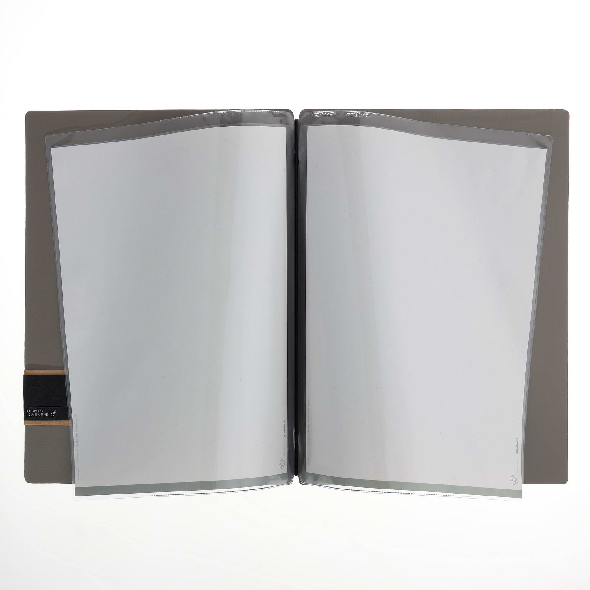 Porta menu chef tortora a4 solo elastico - immagine 2