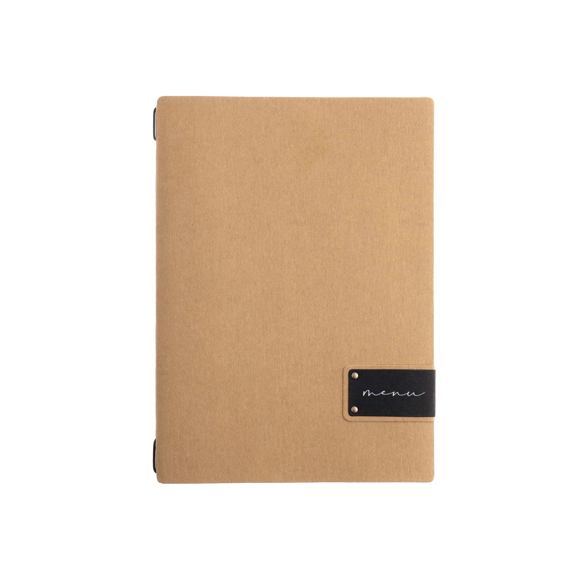 Porta menu ecomoda naturale etichetta patch a4 solo elastico