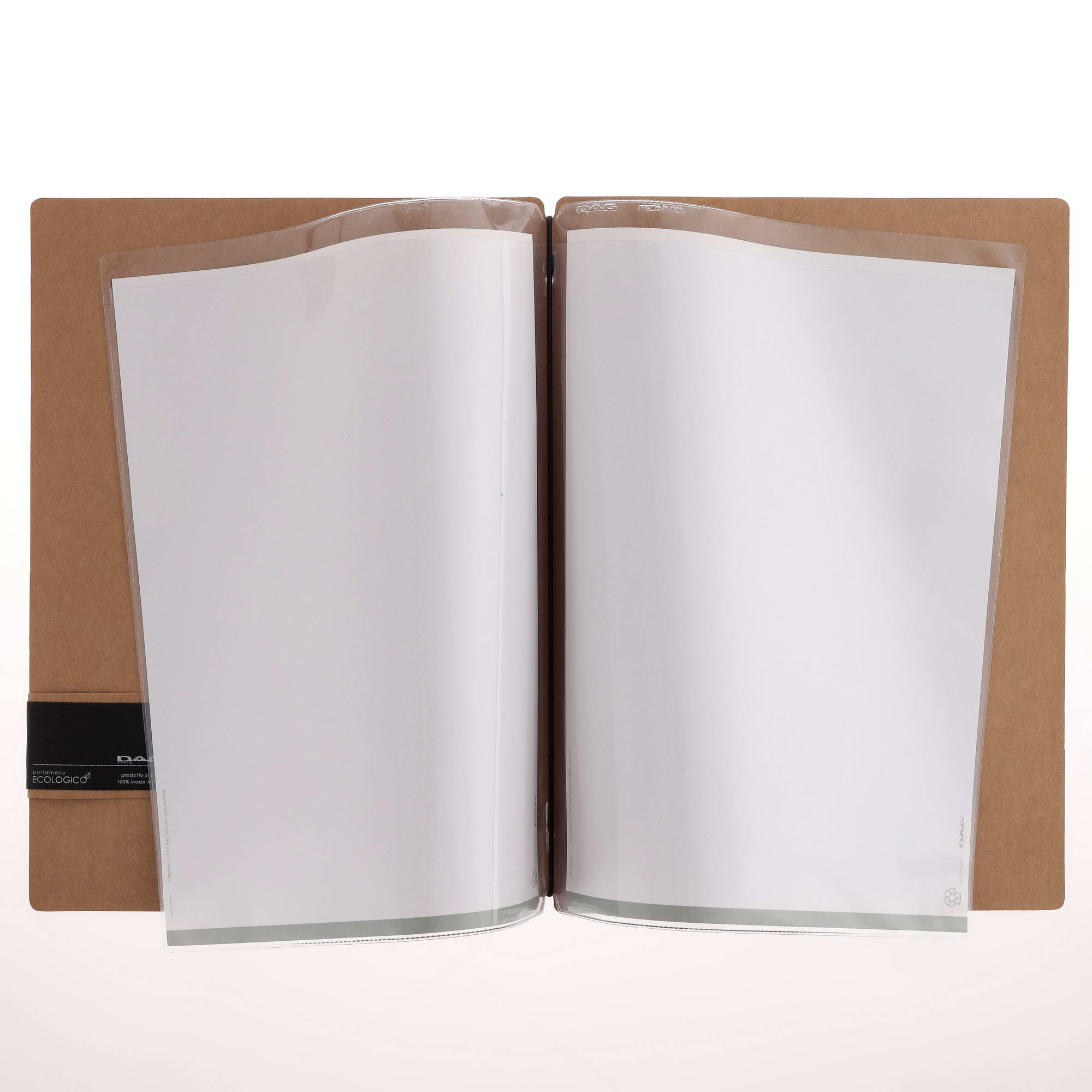 Porta menu ecomoda naturale etichetta patch a4 solo elastico - immagine 2