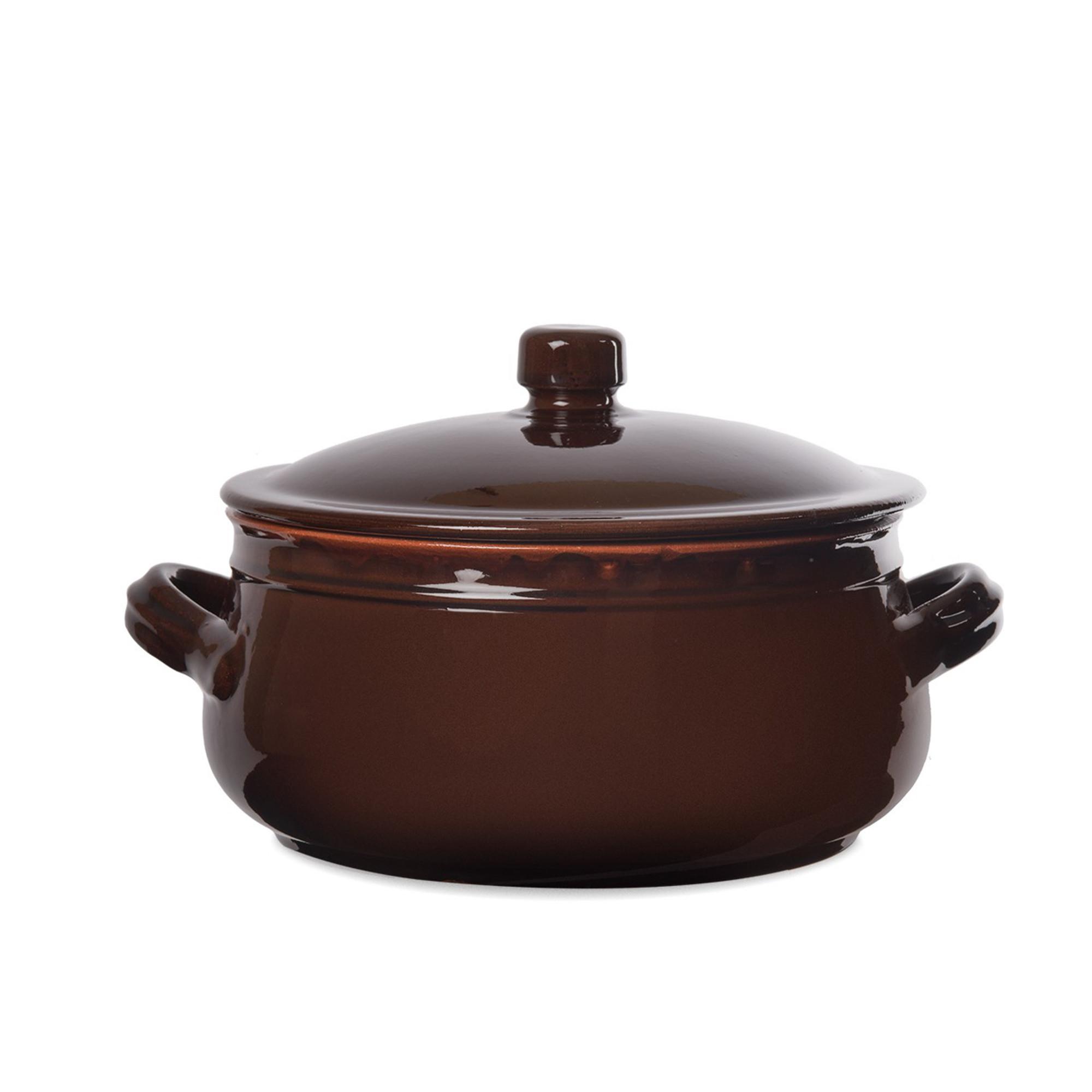 Nuova Colì Tegame in terracotta diametro 20 cm bruna