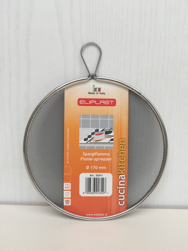 Eliplast retina spargifiamma acciaio con anello da appendere - immagine 3