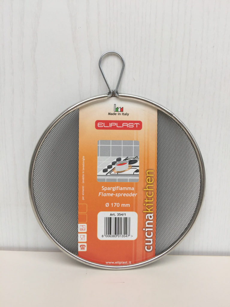 Eliplast retina spargifiamma acciaio con anello da appendere - immagine 2