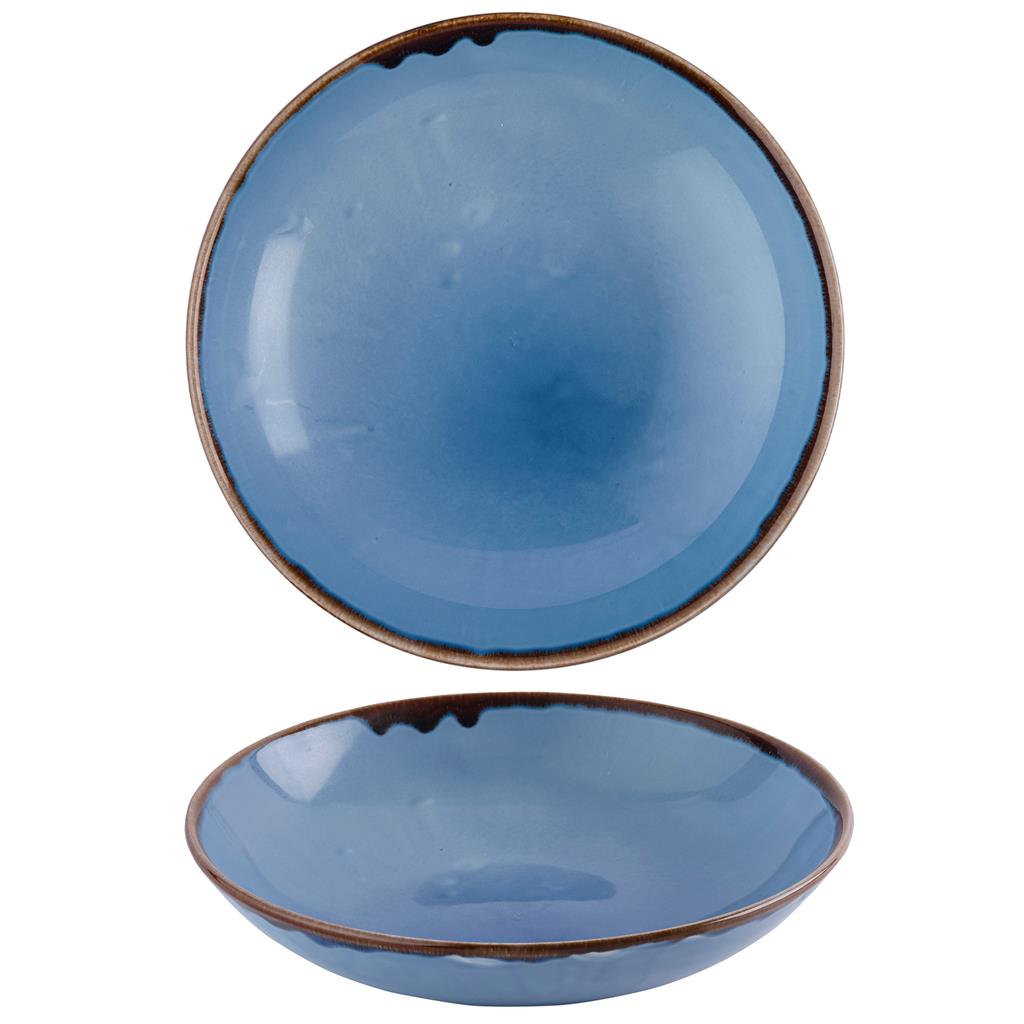 Piatto fondo bowl coupe harvest indigo cm.24,8