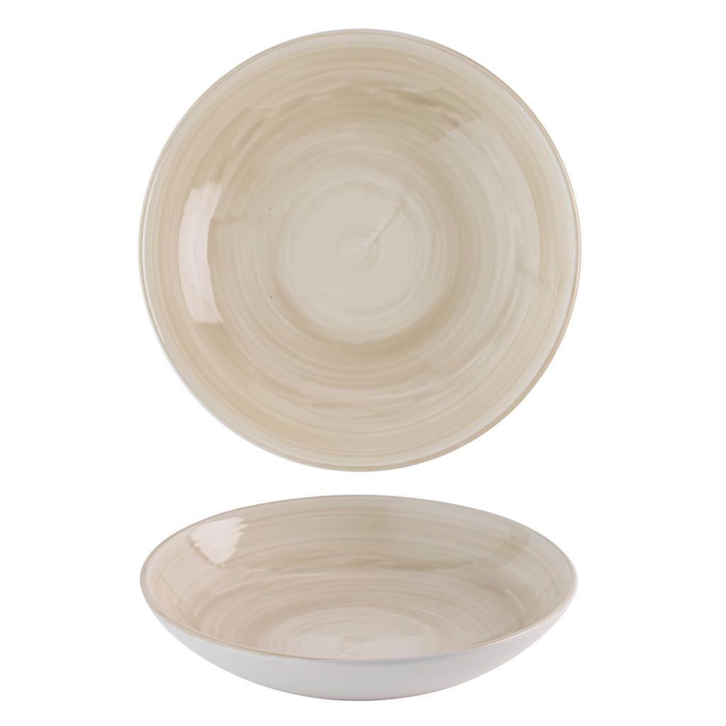 Piatto fondo bowl coupe stonecast canvas natural cm.24,8