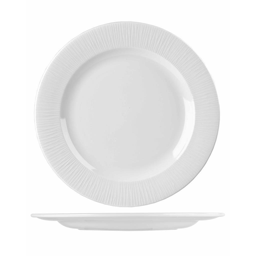 Piatto piano bamboo white cm.30,5