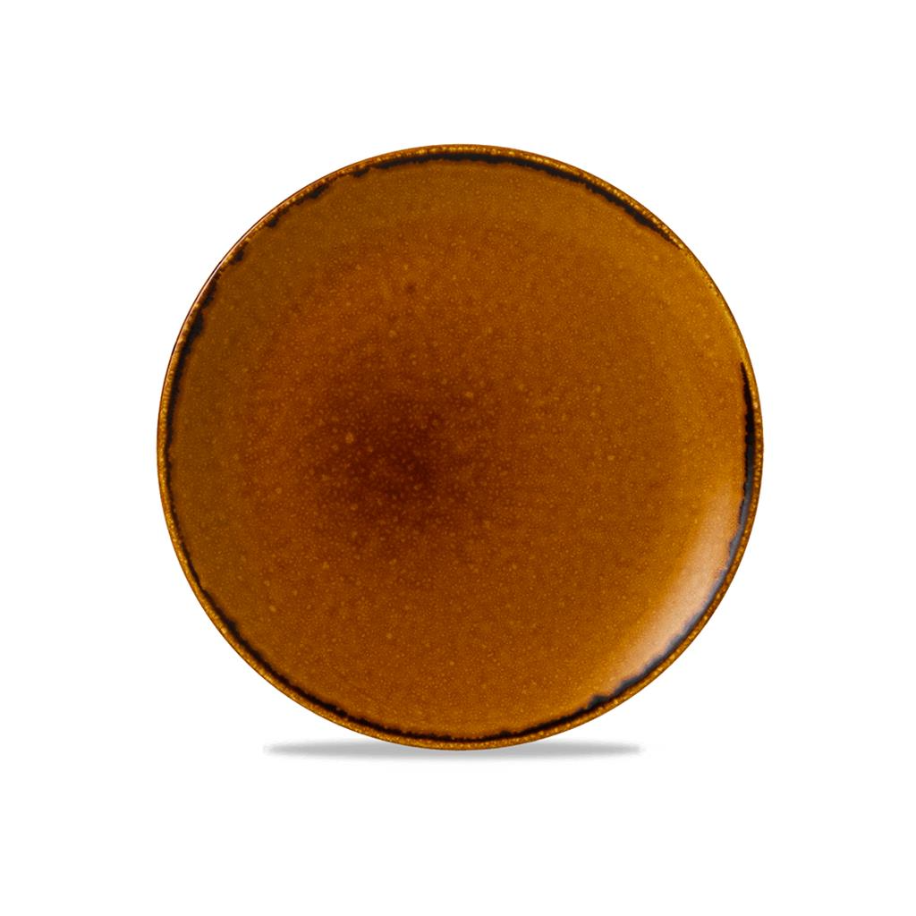 Piatto piano coupe harvest brown cm.26