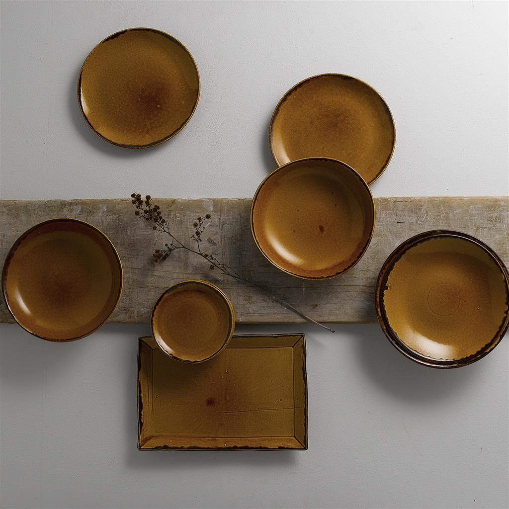 Piatto piano coupe harvest brown cm.26 - immagine 2