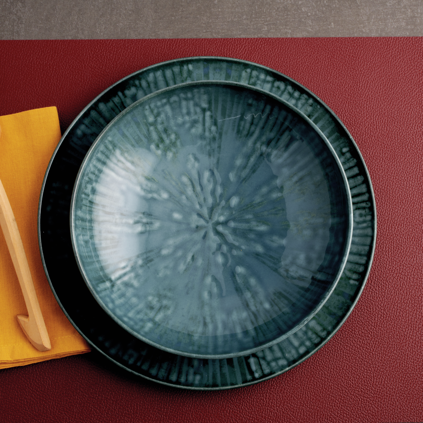 Piatto piano fusion blue cm.27,5 - immagine 2