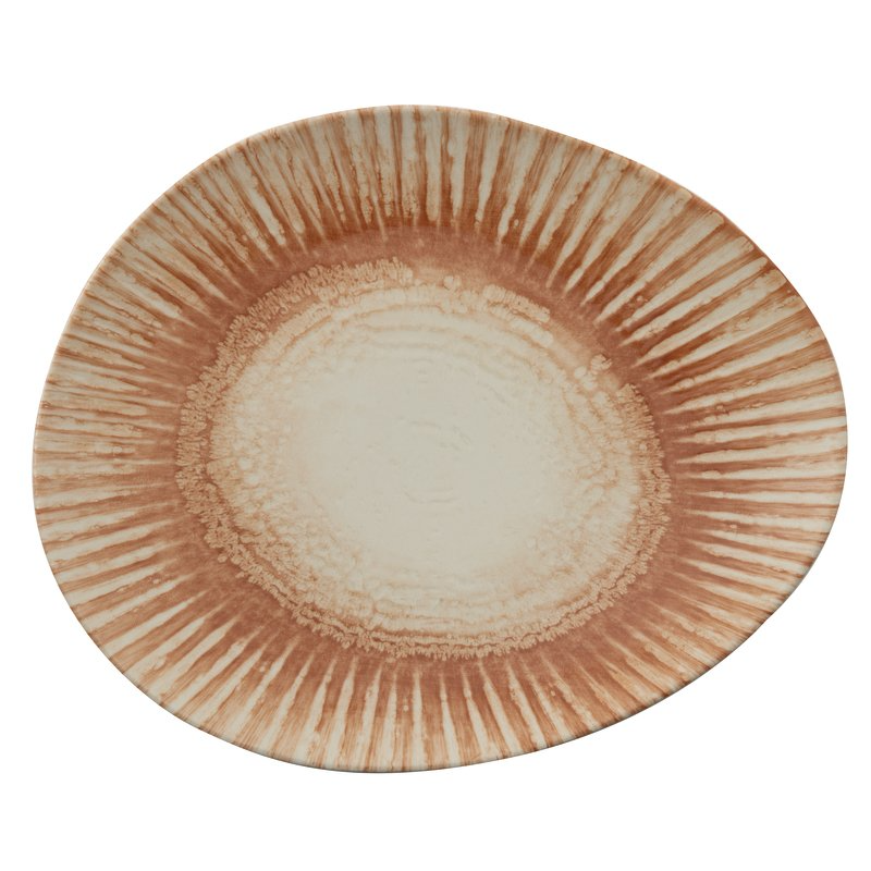 Piatto piano organico sunlight red cm.31×26