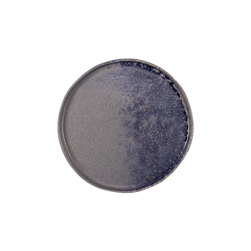 Piatto piano phobos grigio/blu cm.26,5