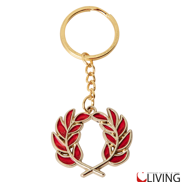 Bomboniera portachiavi laurea corona d’alloro