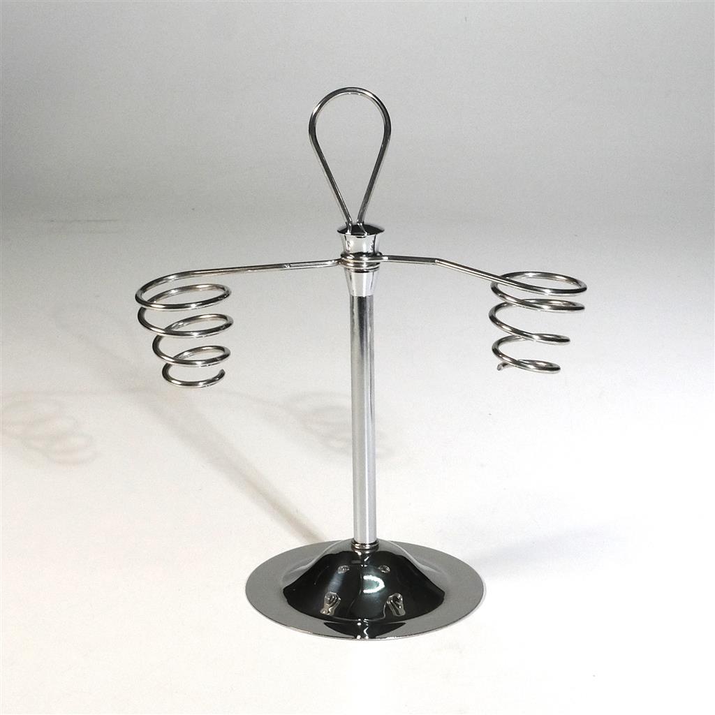 Portaconi inox due posti