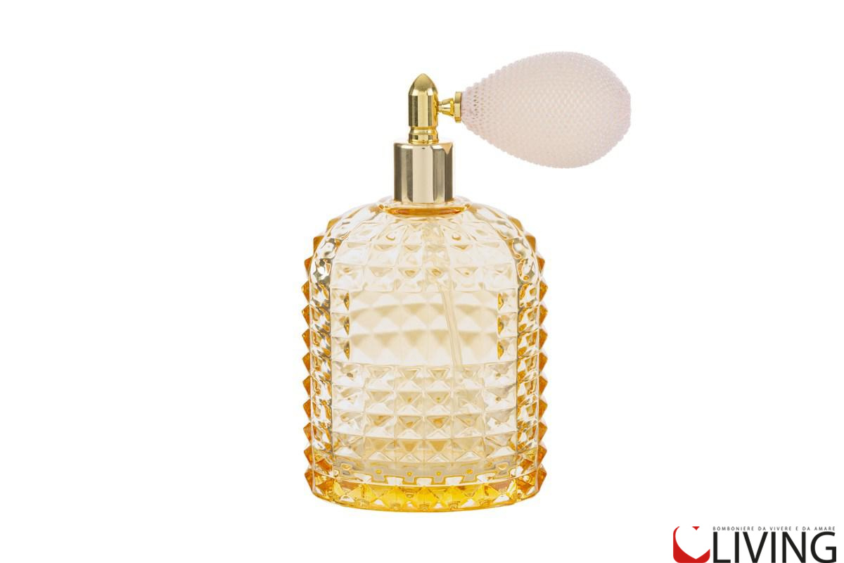 Bomboniera portaprofumo spray da 100 ml ambra