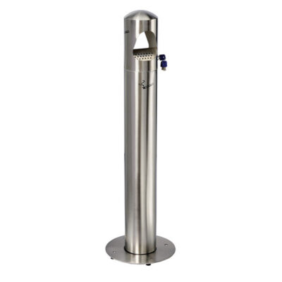 Posacenere colonna inox satinato birkin lt.4