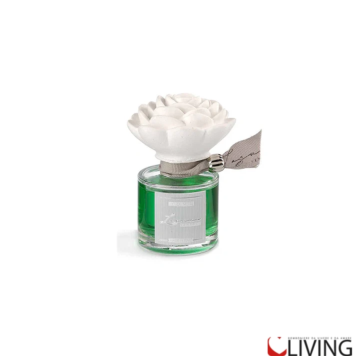 Bomboniera profumatore in vetro con Camelia in gesso - immagine 9