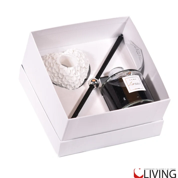 Bomboniera profumatore vetro e diffusore in gesso a forma di cuore - immagine 6