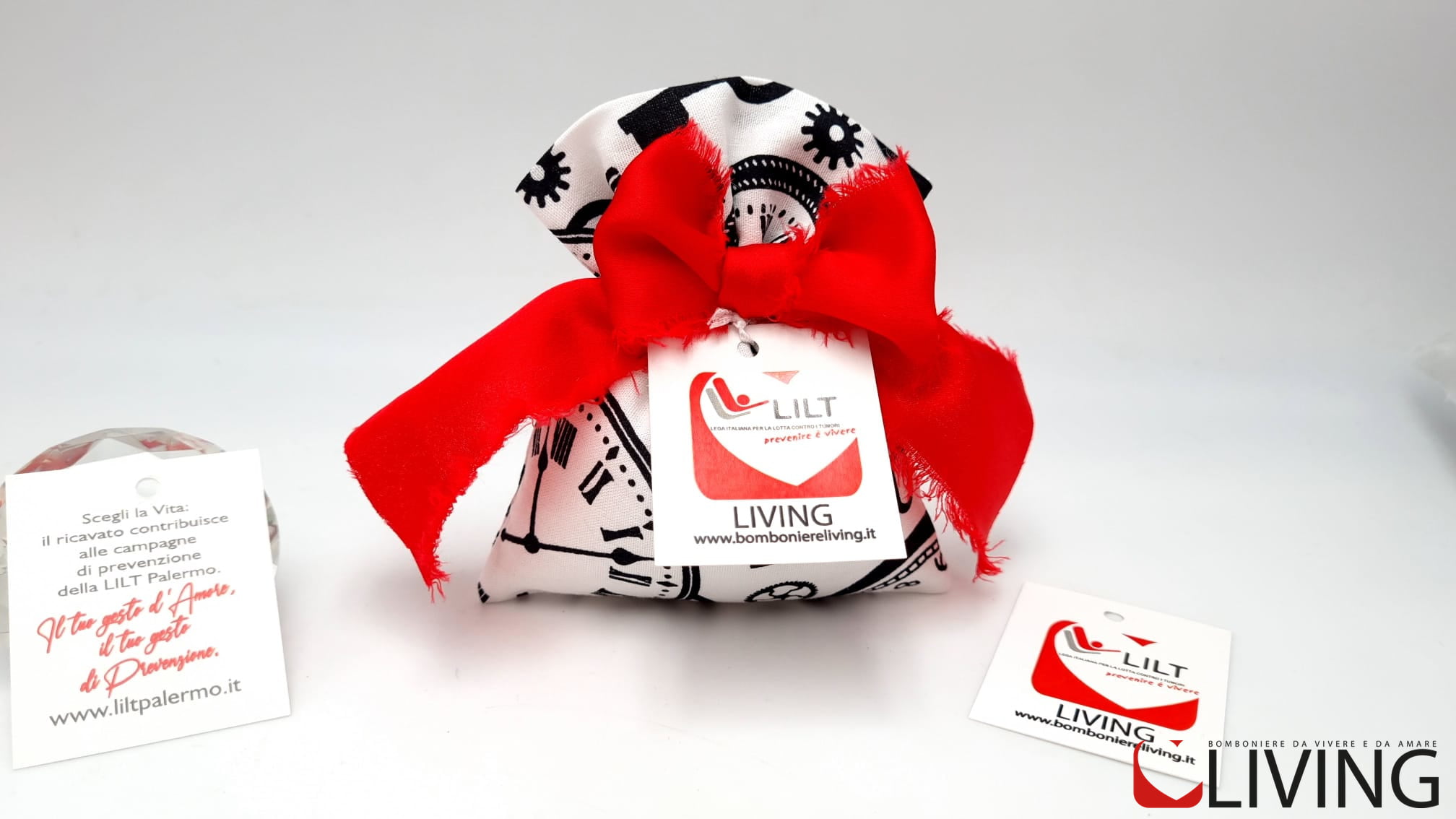 Sacchetto stampa orologio solidale LILT