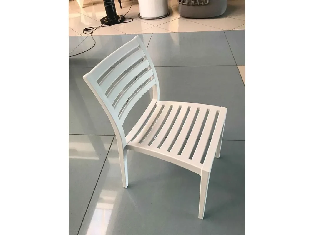 Set 4 sedie in polietilene Ares (bianco) – Siesta Exclusive - immagine 2