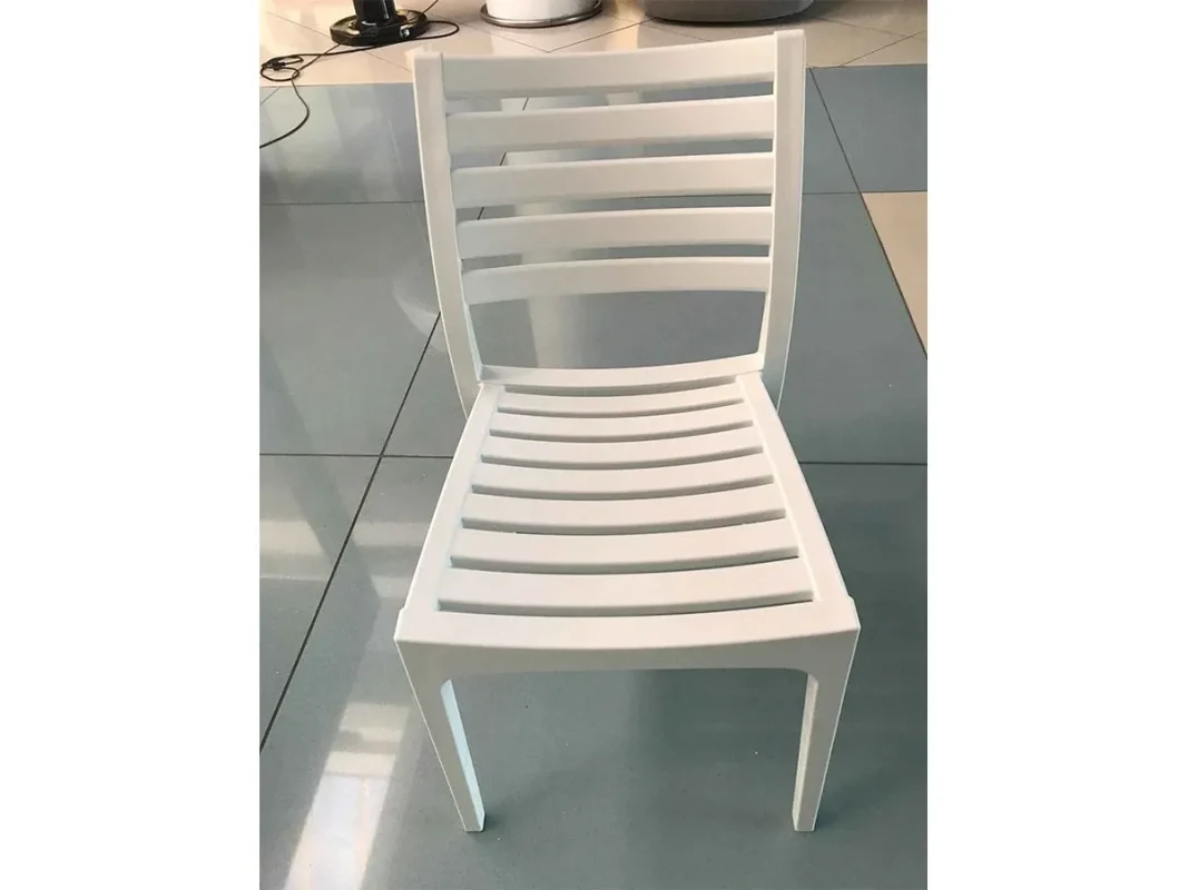 Set 4 sedie in polietilene Ares (bianco) – Siesta Exclusive - immagine 5