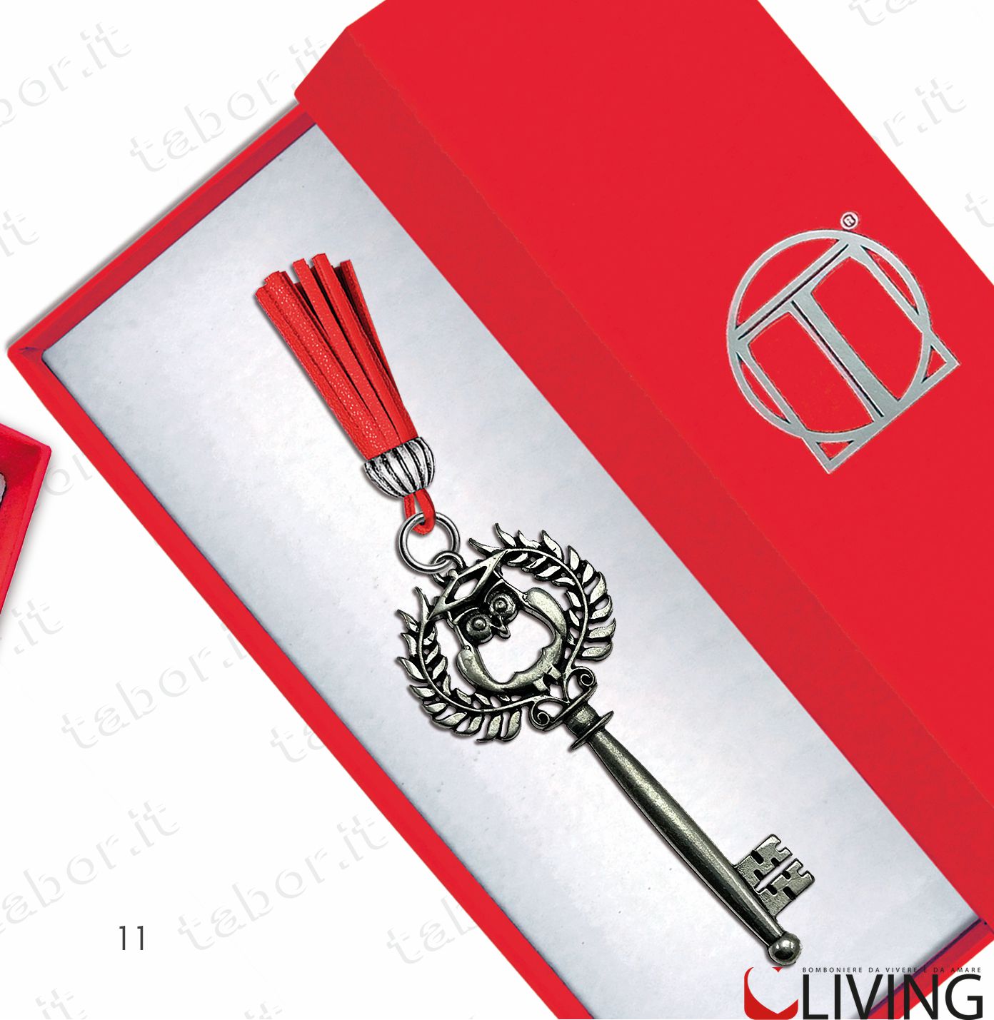 Bomboniera chiave laurea in lingue straniere - immagine 2