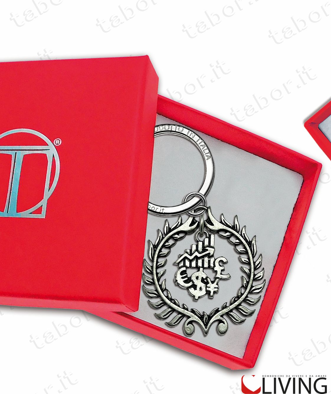 Bomboniera portachiavi laurea in enologia - immagine 2