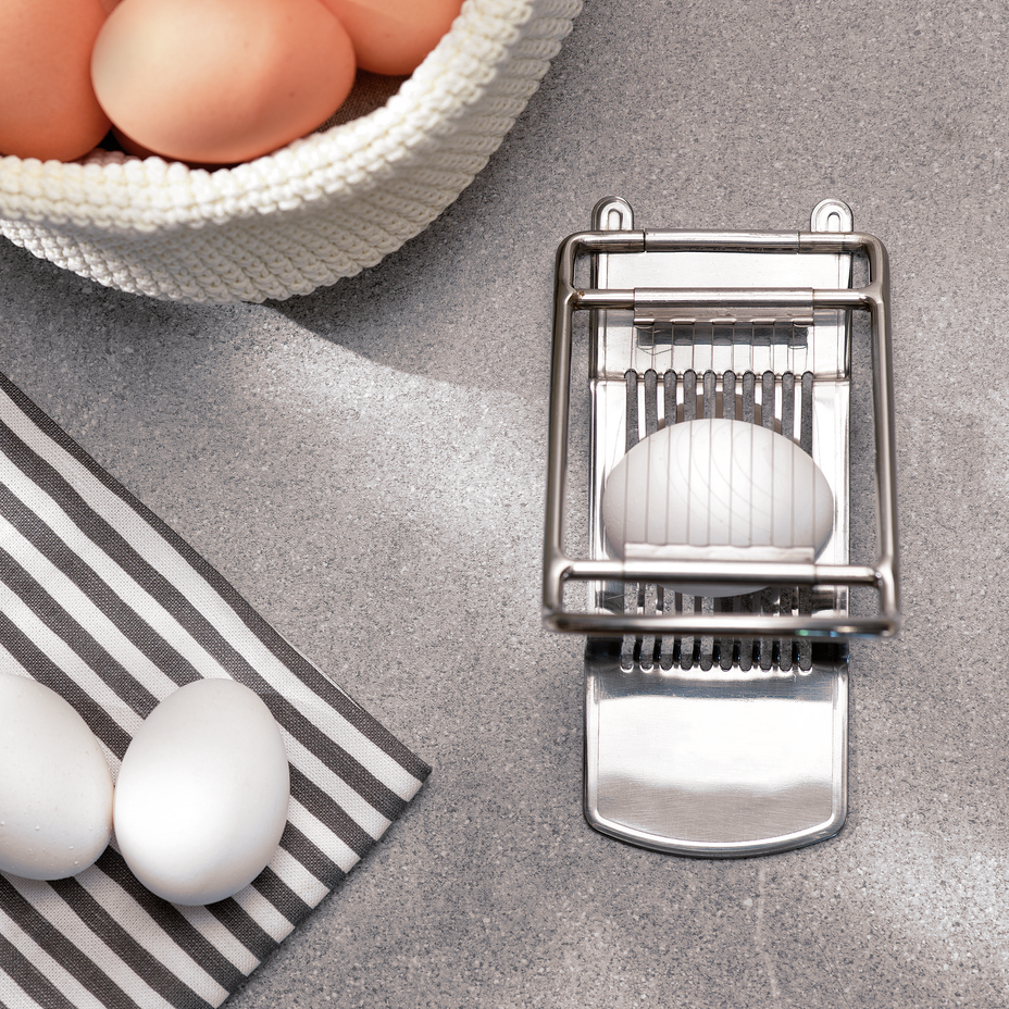Taglia uova inox cm.13,5×8 - immagine 2