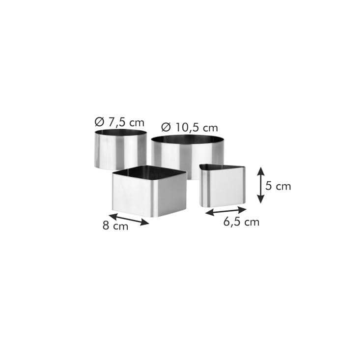 Tescoma Grandchef Impiattatore Formapasta in acciaio inox 4 pezzi - immagine 4