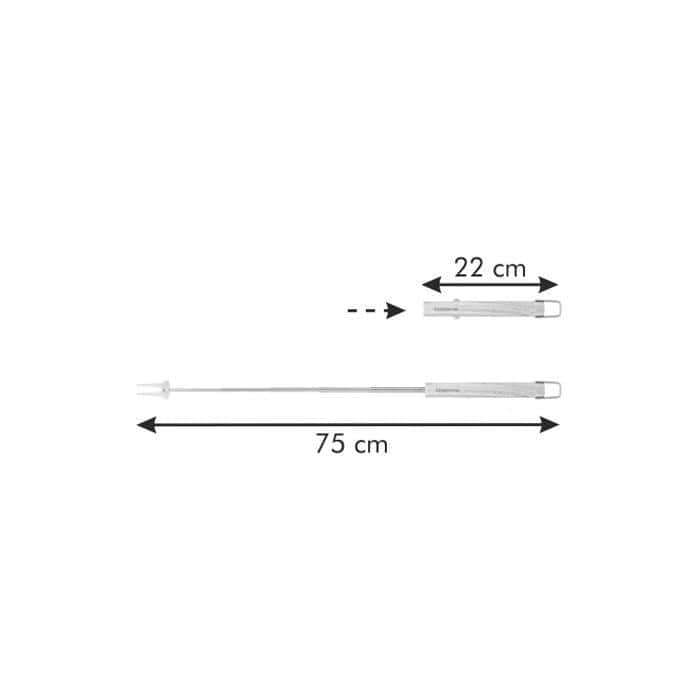 Tescoma Privilege Forchettone Telescopisco Barbecue 75 cm - immagine 3