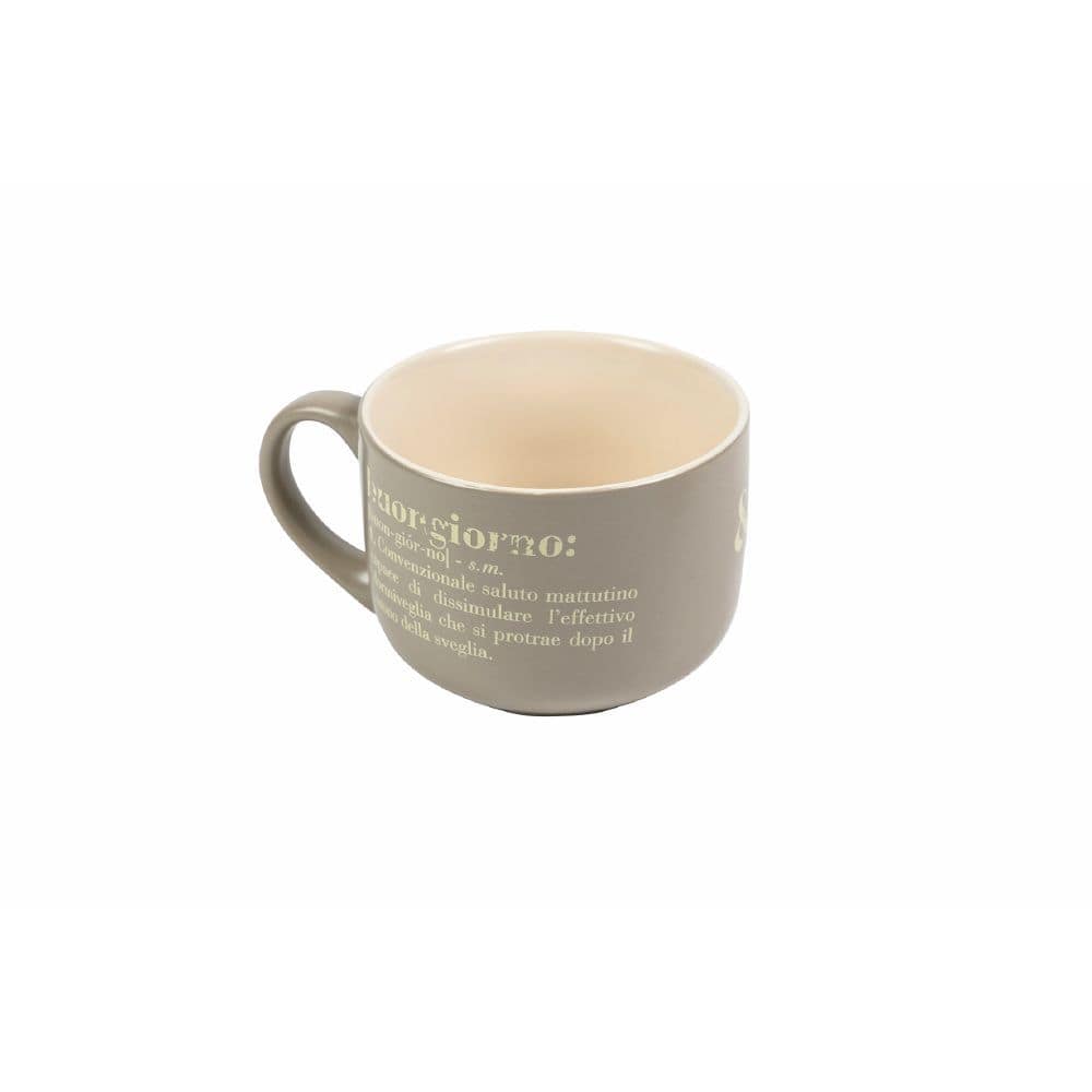 Villa d’Este Tazza Colazione Victionary Jumbo Mug Sveglia e Buongiorno in gres - immagine 3