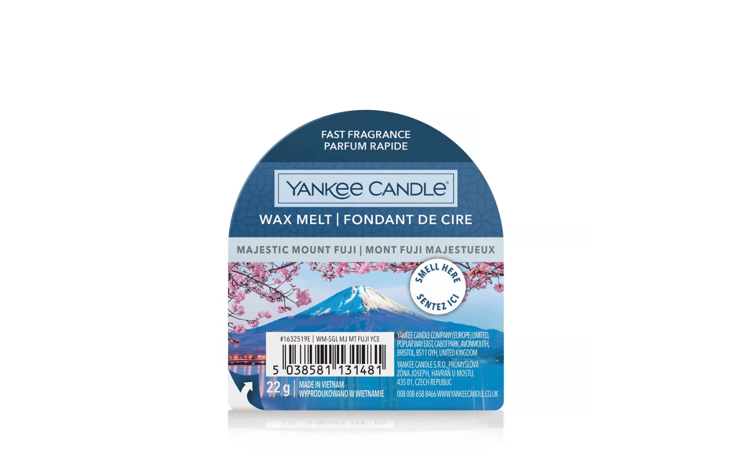 Yankee Candle Tart Wax Melt Collezione Sakura Blossom Festival fragranza Majestic Mount Fuji