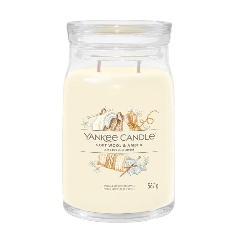 Yankee Candle Giara Grande Signature fragranza Soft Wool & Amber